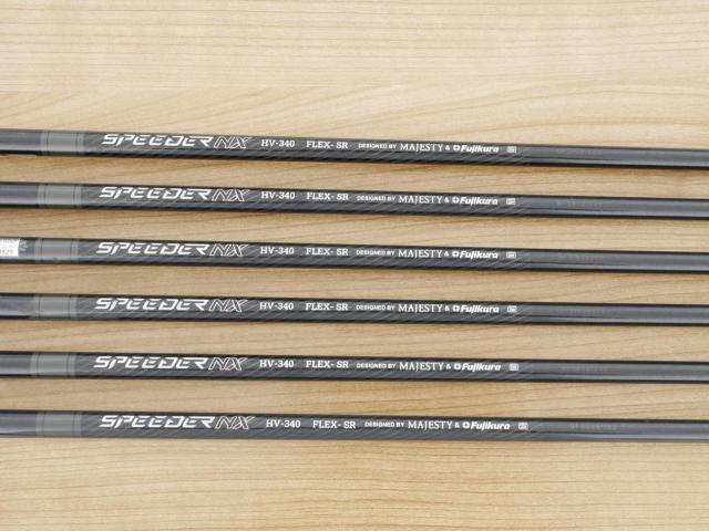 Iron set : Maruman : ชุดเหล็ก Maruman Majesty Conquest (รุ่นท๊อปสุด ออกปี 2022 ของใหม่ 6 หมื่นบาท) มีเหล็ก 6-Pw,Pa (6 ชิ้น) ก้านกราไฟต์ Flex SR