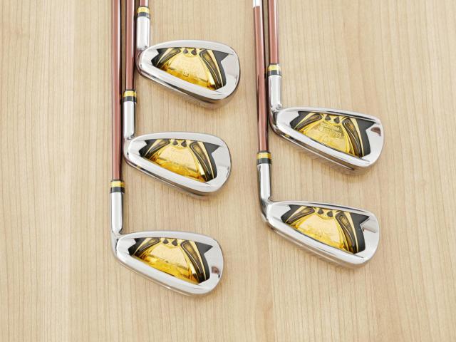 Iron set : Maruman : ชุดเหล็ก Maruman Majesty Prestigio XI (รุ่นท๊อปสุด ปี 2022 หน้าเด้ง ตีไกลมาก ของใหม่ 1.2 แสนบาท) มีเหล็ก 7-10,Pw (5 ชิ้น เทียบเท่า 6-Pw) ก้านกราไฟต์ Flex R