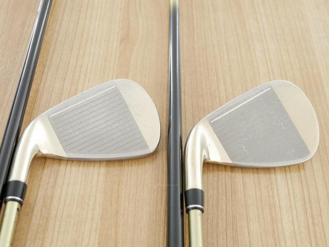 Iron set : PRGR : ชุดเหล็ก PRGR ID Nabla Red Titan (รุ่นท๊อปสุด หน้าเด้ง ไกลมาก) มีเหล็ก 6-Pw (5 ชิ้น) ก้านกราไฟต์ M-37 Flex R