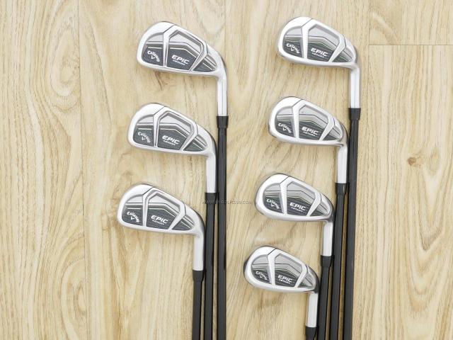 Iron set : Callaway : ชุดเหล็ก Callaway EPIC Star (ปี 2018 หน้าเด้ง โกงองศา ตีไกลมากๆ) มีเหล็ก 6-Pw,Aw,Gw (7 ชิ้น) ก้านกราไฟต์ Fujikura Speeder Evolution Flex SR