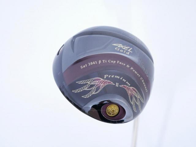 Driver : Tsuruya : Tsuruya AXEL Gold Premium II (รุ่นปี 2017 ตัวท๊อป หน้าเด้งสุดๆ COR 0.86 ของใหม่ 4 หมื่น) Loft 10.5 ก้าน Mitsubishi Bassara GG33 Flex R