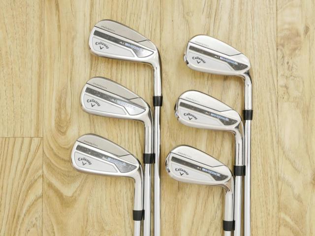 Iron set : Callaway : ชุดเหล็ก Callaway Paradym Ai Smoke (ออกปี 2024 ตีง่ายมาก ไกล Japan Spec.) มีเหล็ก 6-Pw,Aw (6 ชิ้น) ก้านเหล็ก NS Pro ZELOS 7 Flex S