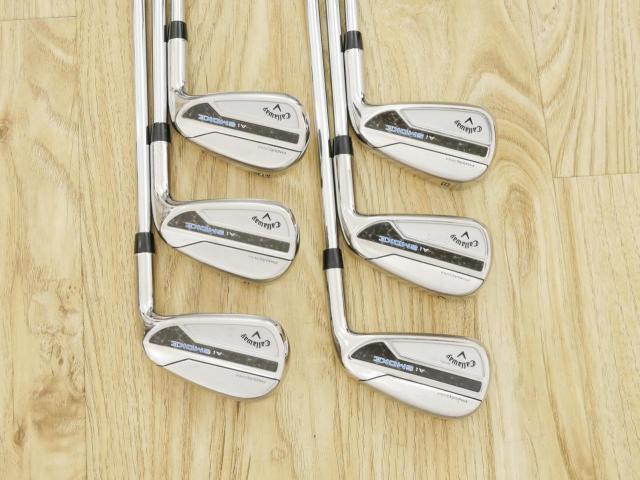 Iron set : Callaway : ชุดเหล็ก Callaway Paradym Ai Smoke (ออกปี 2024 ตีง่ายมาก ไกล Japan Spec.) มีเหล็ก 6-Pw,Aw (6 ชิ้น) ก้านเหล็ก NS Pro ZELOS 7 Flex S