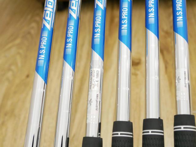 Iron set : Callaway : ชุดเหล็ก Callaway Paradym Ai Smoke (ออกปี 2024 ตีง่ายมาก ไกล Japan Spec.) มีเหล็ก 6-Pw,Aw (6 ชิ้น) ก้านเหล็ก NS Pro ZELOS 7 Flex S