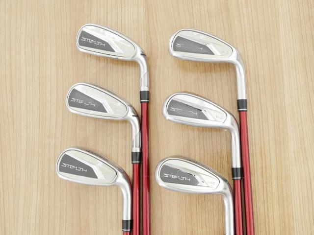 Lady club : All : ชุดเหล็ก Taylormade Stealth HD (ออกปี 2022 Japan Spec. ใบใหญ่มาก ตีง่ายสุดๆ) มีเหล็ก 7-Pw,Aw,Sw (6 ชิ้น) ก้านกราไฟต์ Mitsubishi Tensei TM40 Flex L