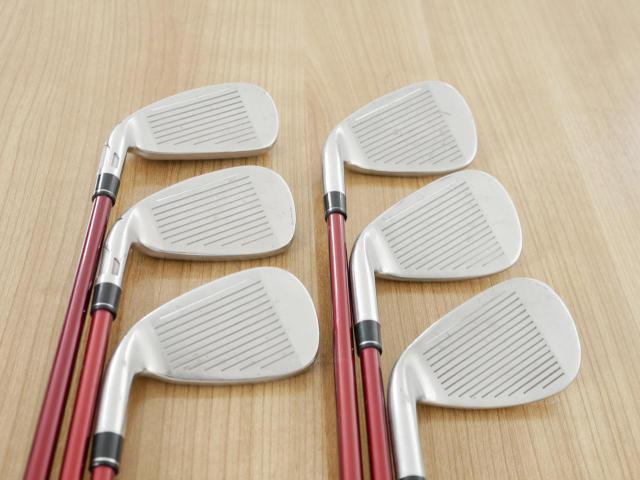 Lady club : All : ชุดเหล็ก Taylormade Stealth HD (ออกปี 2022 Japan Spec. ใบใหญ่มาก ตีง่ายสุดๆ) มีเหล็ก 7-Pw,Aw,Sw (6 ชิ้น) ก้านกราไฟต์ Mitsubishi Tensei TM40 Flex L