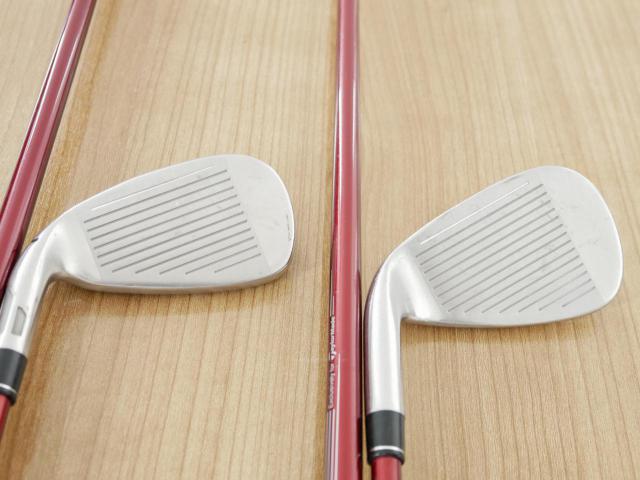 Lady club : All : ชุดเหล็ก Taylormade Stealth HD (ออกปี 2022 Japan Spec. ใบใหญ่มาก ตีง่ายสุดๆ) มีเหล็ก 7-Pw,Aw,Sw (6 ชิ้น) ก้านกราไฟต์ Mitsubishi Tensei TM40 Flex L