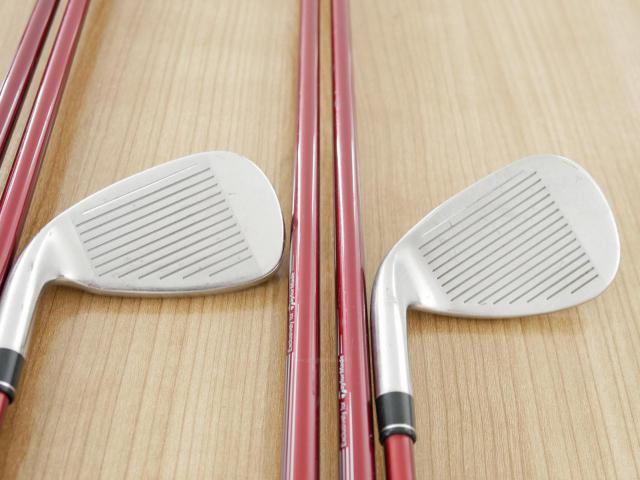 Lady club : All : ชุดเหล็ก Taylormade Stealth HD (ออกปี 2022 Japan Spec. ใบใหญ่มาก ตีง่ายสุดๆ) มีเหล็ก 7-Pw,Aw,Sw (6 ชิ้น) ก้านกราไฟต์ Mitsubishi Tensei TM40 Flex L