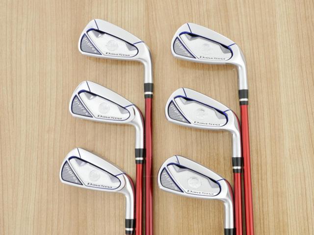 Iron set : Yamaha : ชุดเหล็ก Yamaha Inpres DriveStar (ออกปี 2023 ตีไกลที่สุด ไกลกว่าเหล็กทั่วไป 2 เบอร์ หน้าเด้งมากๆ) มีเหล็ก 5-Pw (6 ชิ้น) ก้านกราไฟต์ Mitsubishi Bassara i50xct Flex R