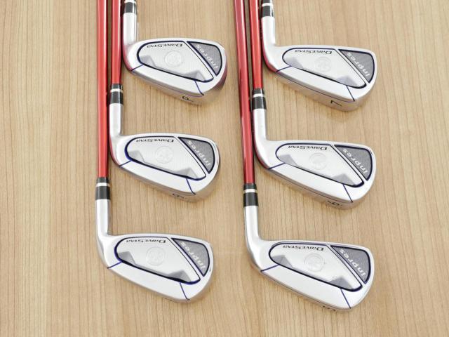 Iron set : Yamaha : ชุดเหล็ก Yamaha Inpres DriveStar (ออกปี 2023 ตีไกลที่สุด ไกลกว่าเหล็กทั่วไป 2 เบอร์ หน้าเด้งมากๆ) มีเหล็ก 5-Pw (6 ชิ้น) ก้านกราไฟต์ Mitsubishi Bassara i50xct Flex R