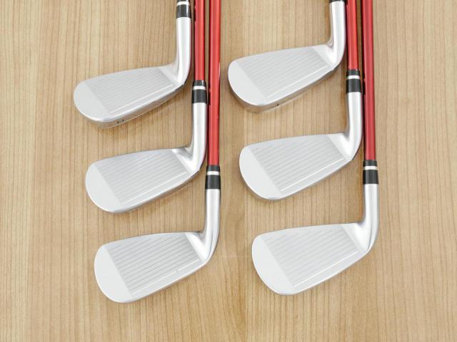 Iron set : Yamaha : ชุดเหล็ก Yamaha Inpres DriveStar (ออกปี 2023 ตีไกลที่สุด ไกลกว่าเหล็กทั่วไป 2 เบอร์ หน้าเด้งมากๆ) มีเหล็ก 5-Pw (6 ชิ้น) ก้านกราไฟต์ Mitsubishi Bassara i50xct Flex R