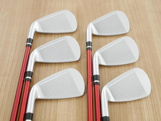 Iron set : Yamaha : ชุดเหล็ก Yamaha Inpres DriveStar (ออกปี 2023 ตีไกลที่สุด ไกลกว่าเหล็กทั่วไป 2 เบอร์ หน้าเด้งมากๆ) มีเหล็ก 5-Pw (6 ชิ้น) ก้านกราไฟต์ Mitsubishi Bassara i50xct Flex R