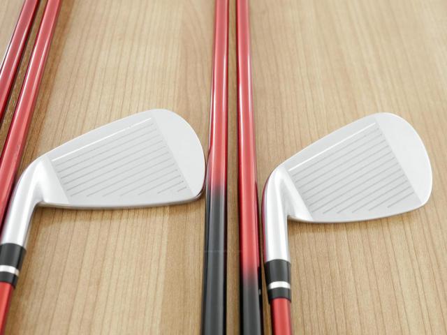 Iron set : Yamaha : ชุดเหล็ก Yamaha Inpres DriveStar (ออกปี 2023 ตีไกลที่สุด ไกลกว่าเหล็กทั่วไป 2 เบอร์ หน้าเด้งมากๆ) มีเหล็ก 5-Pw (6 ชิ้น) ก้านกราไฟต์ Mitsubishi Bassara i50xct Flex R