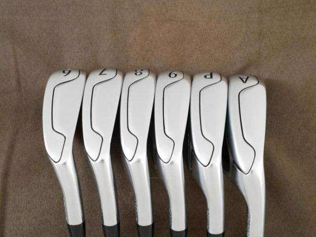 Iron set : Titleist : ชุดเหล็ก Titleist VG3 Type D Forged (รุ่นปี 2019 Japan Spec. ตีง่ายและไกลที่สุดของ Titleist) มีเหล็ก 6-Pw,Aw (6 ชิ้น) ก้านเหล็ก NS Pro Zelos 8 Flex S