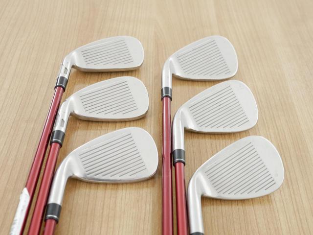 Lady club : All : ชุดเหล็ก Taylormade Stealth HD (ออกปี 2022 Japan Spec. ใบใหญ่มาก ตีง่ายสุดๆ) มีเหล็ก 7-Pw,Aw,Sw (6 ชิ้น) ก้านกราไฟต์ Mitsubishi Tensei TM40 Flex L