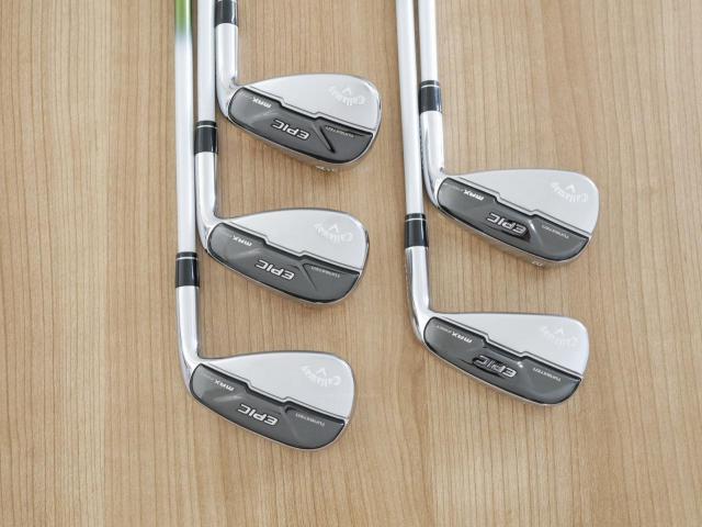 Lady club : All : ชุดเหล็ก Callaway EPIC Max Fast (รุ่นแพงสุด ไกลสุดของ Callaway ปี 2021) มีเหล็ก 7-Pw,Aw (5 ชิ้น) ก้านกราไฟต์ Mitsubishi ELDIO 40 Flex L