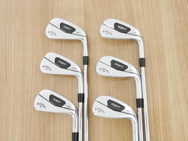 Iron set : Callaway : ชุดเหล็ก Callaway Rogue ST Pro (ออกปี 2022 คม นุ่ม แน่นมาก) มีเหล็ก 5-Pw (6 ชิ้น) ก้านเหล็ก Dynamic Gold 95 S200