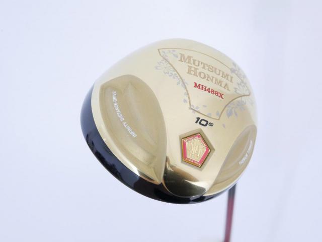 Driver : Other Brand : ไดรเวอร์ Mutsumi Honma MH488X (หัวขนาด 488cc. หน้าเด้งเกินกฏ) Loft 10.5 Flex R