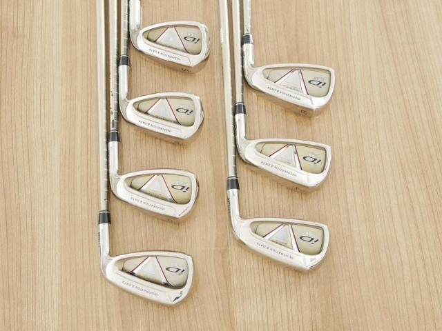 Iron set : PRGR : ชุดเหล็ก PRGR ID Nabla Red (รุ่นท๊อปสุด หน้าเด้ง ไกลมาก) มีเหล็ก 6-Pw,Aw,Sw (7 ชิ้น) ก้านกราไฟต์ M-40 Flex SR