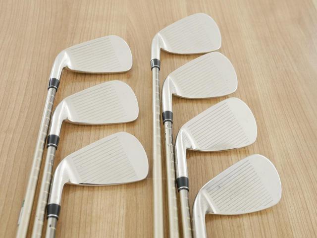 Iron set : PRGR : ชุดเหล็ก PRGR ID Nabla Red (รุ่นท๊อปสุด หน้าเด้ง ไกลมาก) มีเหล็ก 6-Pw,Aw,Sw (7 ชิ้น) ก้านกราไฟต์ M-40 Flex SR