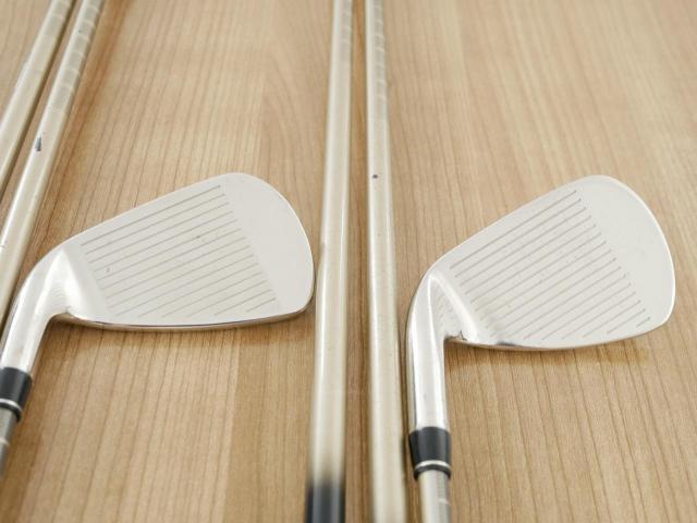 Iron set : PRGR : ชุดเหล็ก PRGR ID Nabla Red (รุ่นท๊อปสุด หน้าเด้ง ไกลมาก) มีเหล็ก 6-Pw,Aw,Sw (7 ชิ้น) ก้านกราไฟต์ M-40 Flex SR