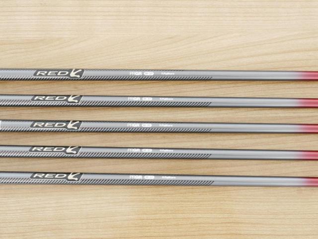 Iron set : PRGR : ชุดเหล็ก PRGR Red Titan Face (รุ่นปี 2018 หน้าเด้ง ตีไกลมาก) มีเหล็ก 6-Pw (5 ชิ้น) ก้านกราไฟต์ M-37 Flex R