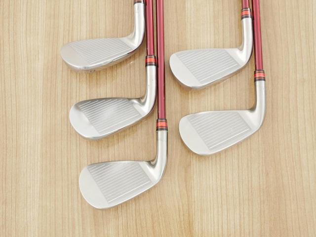 Iron set : PRGR : ชุดเหล็ก PRGR Red Titan Face (รุ่นปี 2018 หน้าเด้ง ตีไกลมาก) มีเหล็ก 6-Pw (5 ชิ้น) ก้านกราไฟต์ M-37 Flex R