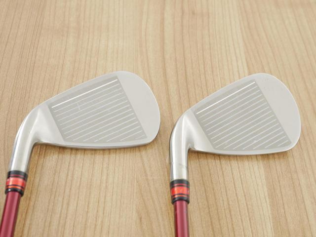 Iron set : PRGR : ชุดเหล็ก PRGR Red Titan Face (รุ่นปี 2018 หน้าเด้ง ตีไกลมาก) มีเหล็ก 6-Pw (5 ชิ้น) ก้านกราไฟต์ M-37 Flex R