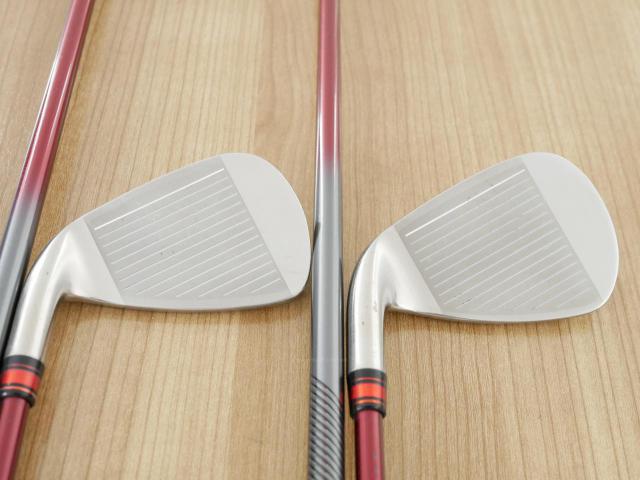 Iron set : PRGR : ชุดเหล็ก PRGR Red Titan Face (รุ่นปี 2018 หน้าเด้ง ตีไกลมาก) มีเหล็ก 6-Pw (5 ชิ้น) ก้านกราไฟต์ M-37 Flex R