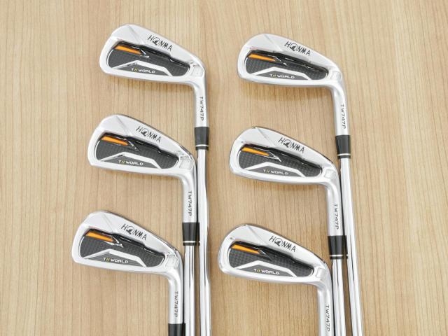 Iron set : Honma : ชุดเหล็ก Honma Tour World TW747P (ออกปี 2019) มีเหล็ก 5-10 (6 ชิ้น) ก้านเหล็ก NS Pro 950 Flex R