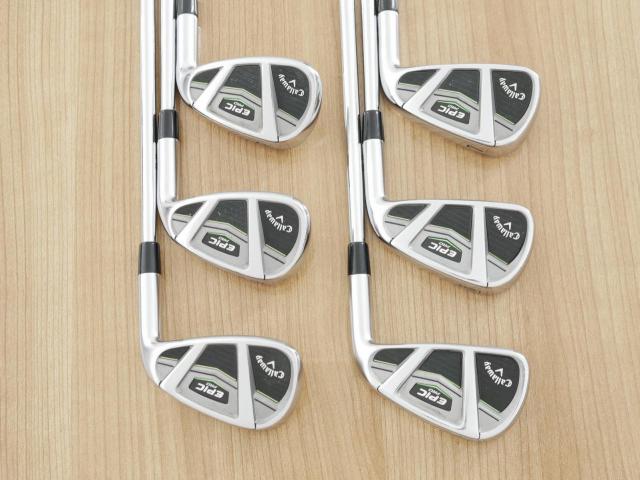 Iron set : Callaway : ชุดเหล็ก Callaway EPIC Pro (ปี 2018) มีเหล็ก 5-Pw (6 ชิ้น) ก้านเหล็ก NS Pro Modus 105 Flex S