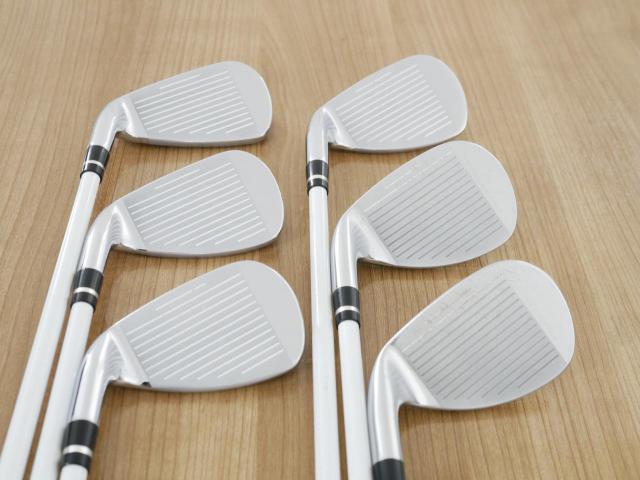 Lady club : All : ชุดเหล็ก Yamaha Inpres UD+2 (รุ่นปี 2021 ตีไกลที่สุด ไกลกว่าเหล็กทั่วไป 2 เบอร์ หน้าเด้ง COR 0.822) มีเหล็ก 7-Pw,Aw,Sw (6 ชิ้น) ก้านกราไฟต์ Fujikura Air Speeder Flex A (Lady)