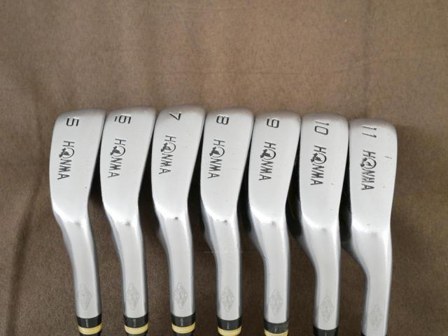 Iron set : Honma : ชุดเหล็ก Honma Beres IS-02 (หน้าเด้ง Forged) มีเหล็ก 5-11 (7 ชิ้น เทียบเท่า 4-Pw) ก้าน ARMRQ 6 (49) Flex R (2 ดาว)