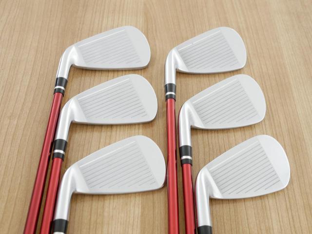 Iron set : Yamaha : ชุดเหล็ก Yamaha Inpres DriveStar (ออกปี 2023 ตีไกลที่สุด ไกลกว่าเหล็กทั่วไป 2 เบอร์ หน้าเด้งมากๆ) มีเหล็ก 5-Pw (6 ชิ้น) ก้านกราไฟต์ Mitsubishi Bassara i50xct Flex R