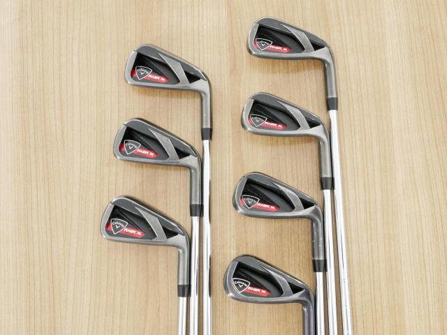 Iron set : Callaway : ชุดเหล็ก Callaway RAZR X Black มีเหล็ก 5-Pw,Aw (7 ชิ้น) ก้านเหล็ก NS Pro 950 Flex S