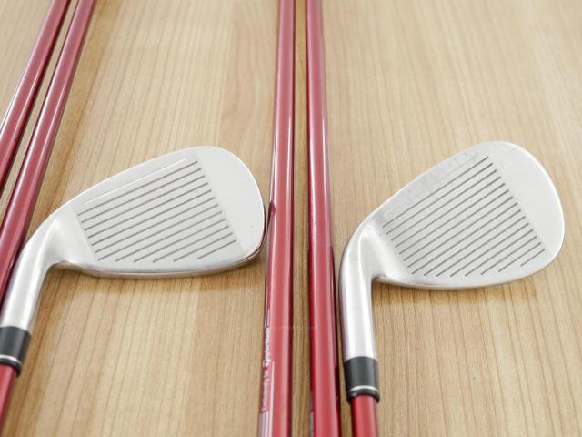Lady club : All : ชุดเหล็ก Taylormade Stealth HD (ออกปี 2022 Japan Spec. ใบใหญ่มาก ตีง่ายสุดๆ) มีเหล็ก 7-Pw,Aw,Sw (6 ชิ้น) ก้านกราไฟต์ Mitsubishi Tensei TM40 Flex L