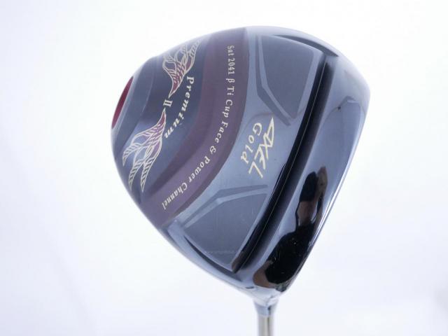Driver : Tsuruya : Tsuruya AXEL Gold Premium II (รุ่นปี 2017 ตัวท๊อป หน้าเด้งสุดๆ COR 0.86 ของใหม่ 4 หมื่น) Loft 10.5 Flex R