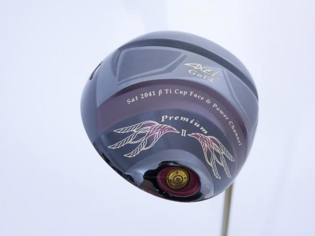 Driver : Tsuruya : Tsuruya AXEL Gold Premium II (รุ่นปี 2017 ตัวท๊อป หน้าเด้งสุดๆ COR 0.86 ของใหม่ 4 หมื่น) Loft 10.5 Flex R