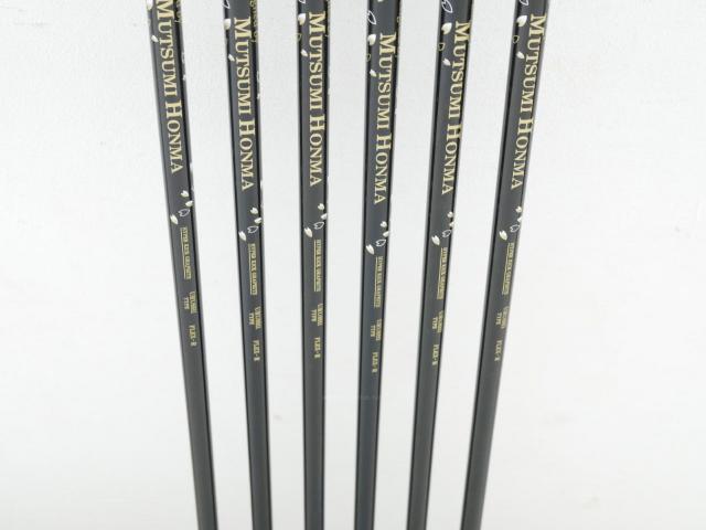 Iron set : Other Brand : **ของใหม่ ยังไม่แกะพลาสติก** ชุดเหล็ก Mutsumi Honma MH777 One Length (ใบใหญ่ ตีง่าย ไกล) มีเหล็ก 5-Pw (6 ชิ้น) ก้านกราไฟต์ Flex R