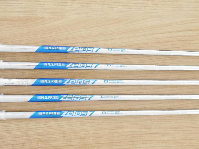 Iron set : Callaway : **ของใหม่ ยังไม่แกะพลาสติก** ชุดเหล็ก Callaway ELYTE X (ออกปี 2025 ตีง่ายมาก ไกล Japan Spec.) มีเหล็ก 6-Pw (5 ชิ้น) ก้านเหล็ก NS Pro Zelos 7 Flex R