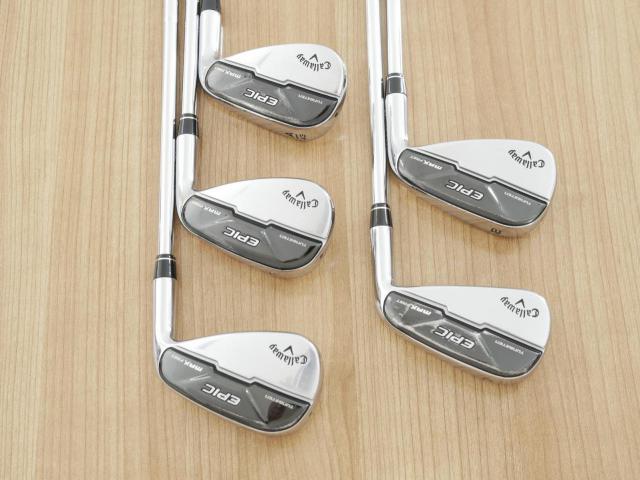 Iron set : Callaway : ชุดเหล็ก Callaway EPIC Max Fast (รุ่นแพงสุด ไกลสุดของ Callaway ปี 2021) มีเหล็ก 7-Pw,Aw (5 ชิ้น) ก้านเหล็ก NS Pro 850 NEO Flex S
