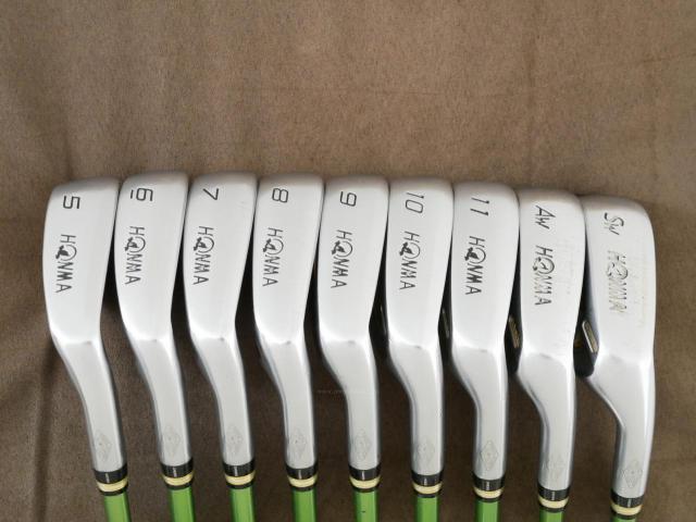 Iron set : Honma : **ก้าน 3 ดาว** ชุดเหล็ก Honma Beres IS-03 (หน้าเด้ง Forged) มีเหล็ก 5-11,Aw,Sw (9 ชิ้น เทียบเท่า 4-Pw,Aw,Sw) ก้าน ARMRQ 8 (45) Flex R (3 ดาว)