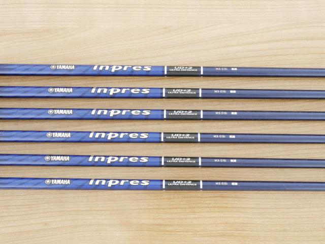 Iron set : Yamaha : ชุดเหล็ก Yamaha Inpres UD+2 (ออกปี 2019 ตีไกลที่สุด ไกลกว่าเหล็กทั่วไป 2 เบอร์ หน้าเด้ง COR 0.822) มีเหล็ก 5-Pw (6 ชิ้น) ก้านกราไฟต์ Flex R