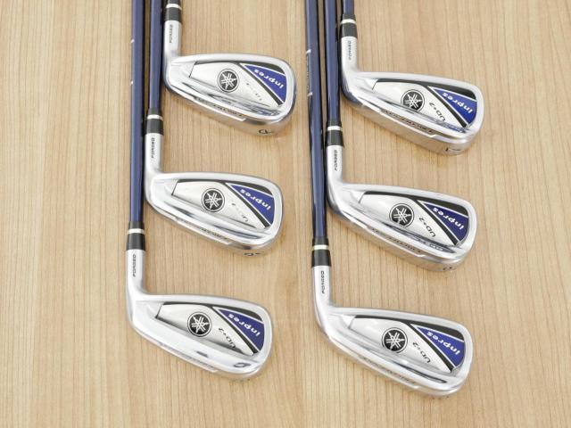 Iron set : Yamaha : ชุดเหล็ก Yamaha Inpres UD+2 (ออกปี 2019 ตีไกลที่สุด ไกลกว่าเหล็กทั่วไป 2 เบอร์ หน้าเด้ง COR 0.822) มีเหล็ก 5-Pw (6 ชิ้น) ก้านกราไฟต์ Flex R