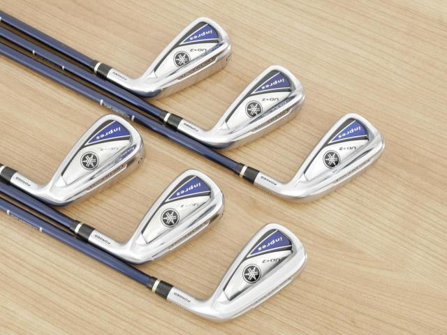 Iron set : Yamaha : ชุดเหล็ก Yamaha Inpres UD+2 (ออกปี 2019 ตีไกลที่สุด ไกลกว่าเหล็กทั่วไป 2 เบอร์ หน้าเด้ง COR 0.822) มีเหล็ก 5-Pw (6 ชิ้น) ก้านกราไฟต์ Flex R
