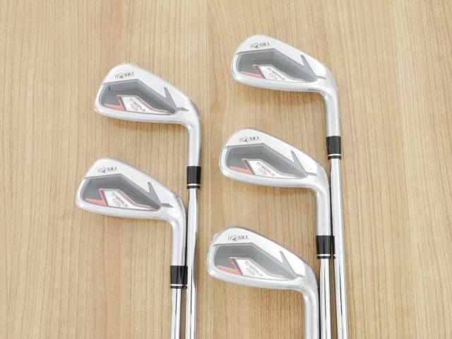 Iron set : Honma : **ของใหม่ ยังไม่แกะพลาสติก** ชุดเหล็ก Honma Tour World GS (ออกปี 2021 ใบใหญ่ ตีง่าย ไกล) มีเหล็ก 6-10 (5 ชิ้น) ก้านเหล็ก NS Pro ZELOS Flex S