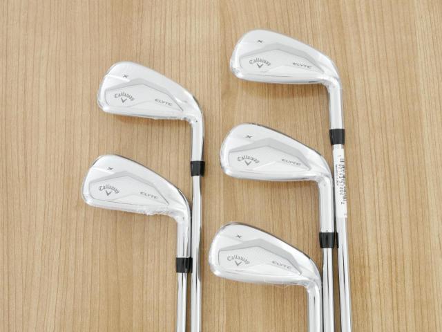 Iron set : Callaway : **ของใหม่ ยังไม่แกะพลาสติก** ชุดเหล็ก Callaway ELYTE X (ออกปี 2025 ตีง่ายมาก ไกล Japan Spec.) มีเหล็ก 6-Pw (5 ชิ้น) ก้านเหล็ก NS Pro Zelos 7 Flex R