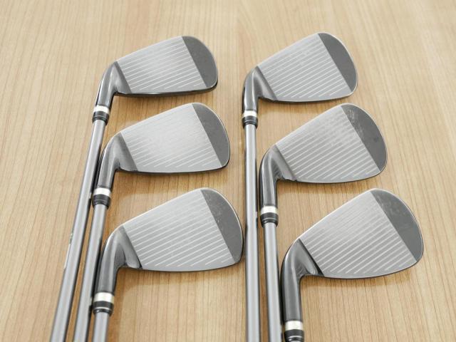Iron set : PRGR : ชุดเหล็กกระเทย PRGR New Egg Iron (รุ่นปี 2017 ตีง่ายและไกลมาก) มีเหล็ก 6-Pw,Aw (6 ชิ้น) ก้านกราไฟต์ Flex R (M-37)