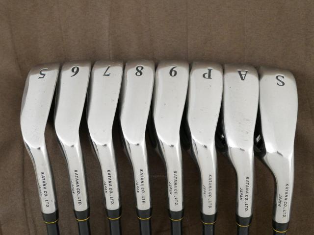 Iron set : Katana : ชุดเหล็ก Katana Sword SL-550 มีเหล็ก 5-Pw,Aw,Sw (8 ชิ้น) ก้านกราไฟต์ FLex R