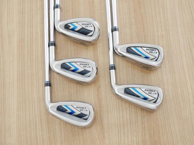 Iron set : XXIO : ชุดเหล็ก XXIO Cross 2 (ออกปี 2021 ตีไกลที่สุดของที่สุดจาก XXIO หน้าเด้งสุดๆ) มีเหล็ก 7-Pw,Aw (5 ชิ้น ตีไกลกว่าปกติ 2 เบอร์) ก้านเหล็ก NS Pro 860 DST Flex R